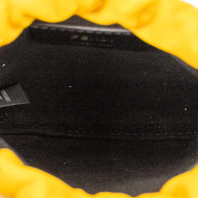 Fendi Logo Phone Pouch 7 Ar898 Yellow Leather — view 4