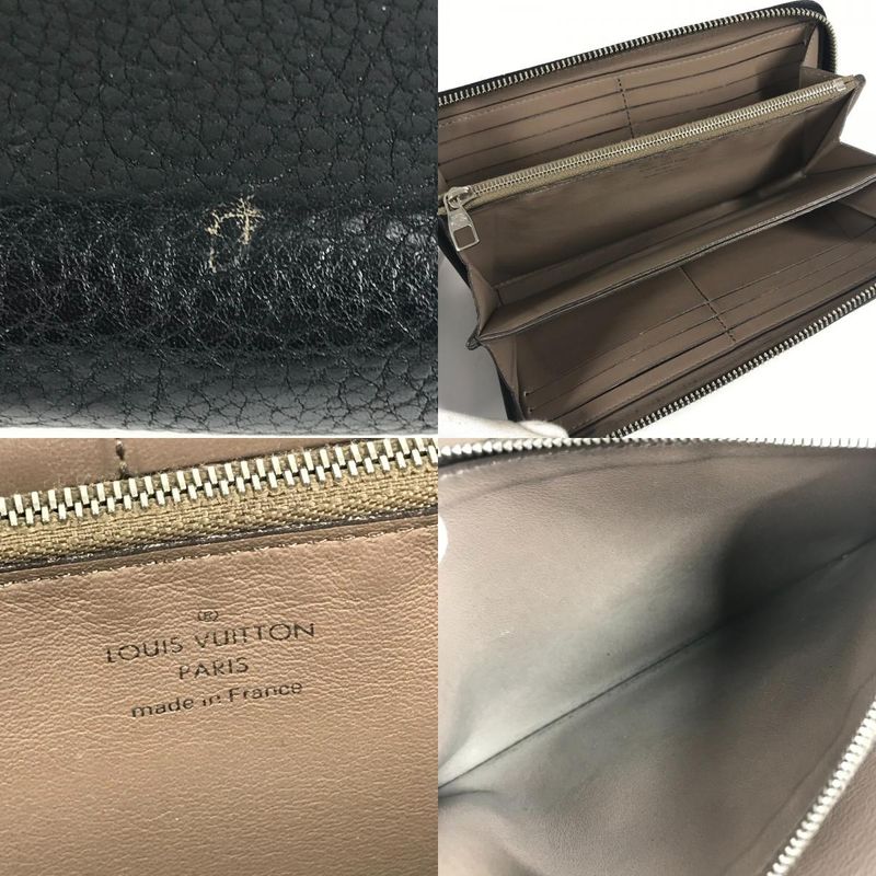 Louis Vuitton Portefeuille Comete Long Wallet Leather Black — view 8