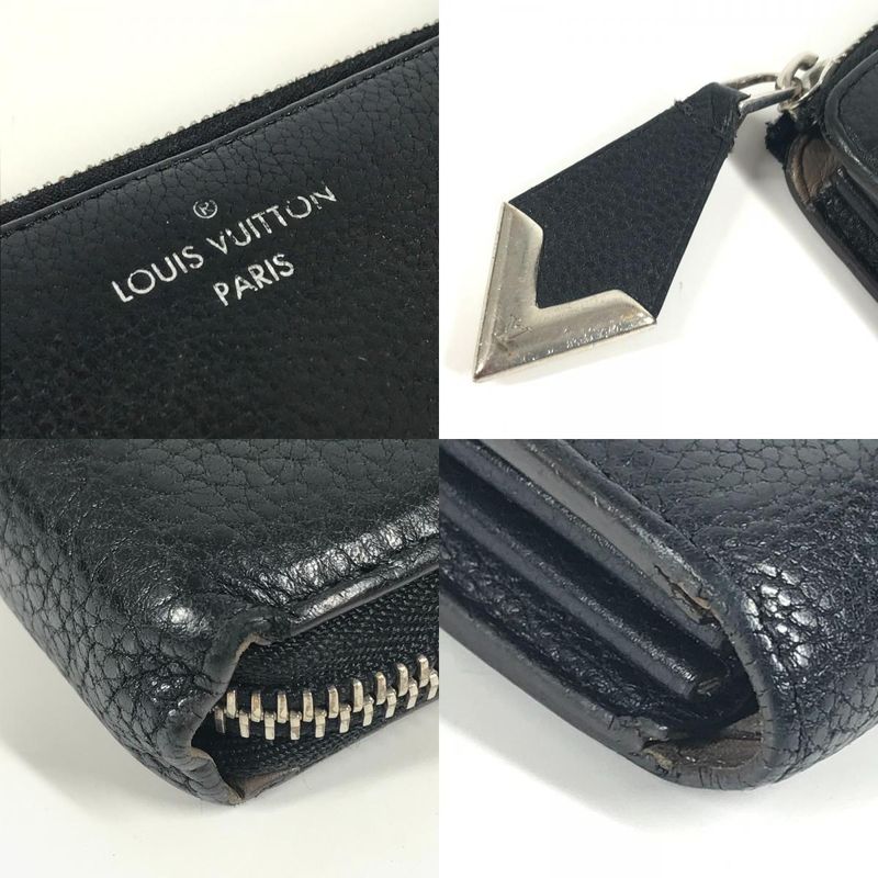 Louis Vuitton Portefeuille Comete Long Wallet Leather Black — view 7