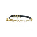 Christian Dior Bracelet Accessories Bangle Leather Logo Engraved Gold Color — view 8