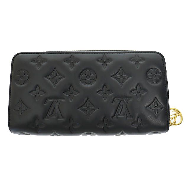 Louis Vuitton Monogram Embossed Zippy Wallet Coussin Round Zipper Long — view 4