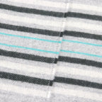 Hermes 100% Cashmere Logo Leather Patch Neolo Cabasol Striped Fringe Scarf — view 4