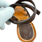 Chanel Coco Mark Leather Ankle Strap Sandals Size 35 1 2 — view 9