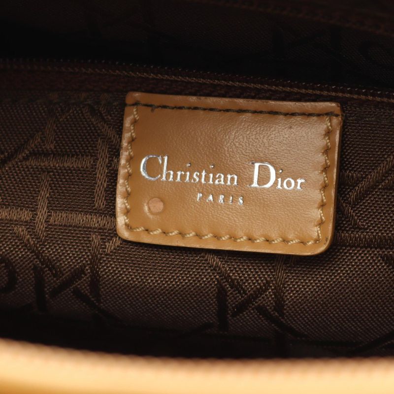Christian Dior Handbag Maris Pearl Beige Leather Tote — view 4