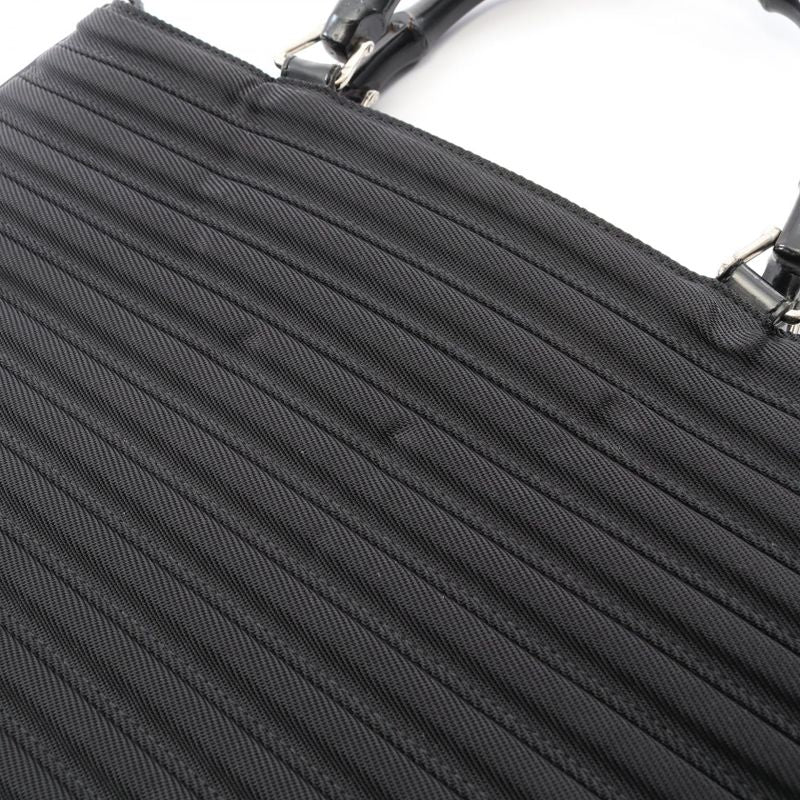 Gucci Handbag Bamboo 002 1998 0353 Black Leather — view 9