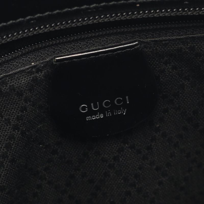 Gucci Handbag Bamboo 002 1998 0353 Black Leather — view 4