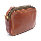 Loewe Shoulder Bag Anagram Khaki Brown Suede Leather — view 2