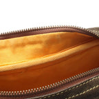 Loewe Shoulder Bag Anagram Khaki Brown Suede Leather — view 6