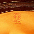 Loewe Shoulder Bag Anagram Khaki Brown Suede Leather — view 4