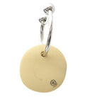 Chanel Vintage Craft Design Coco Mark Key Ring Holder Ivory YO27 OH — view 2