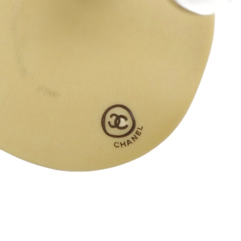 Chanel Vintage Craft Design Coco Mark Key Ring Holder Ivory YO27 OH — view 5