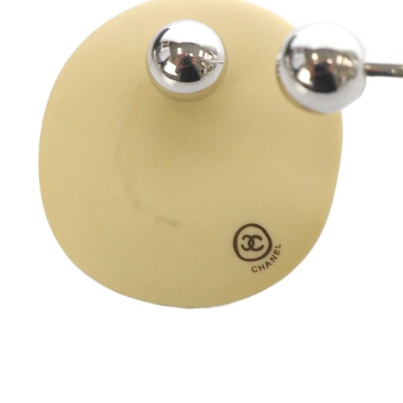 Chanel Vintage Craft Design Coco Mark Key Ring Holder Ivory YO27 OH — view 6