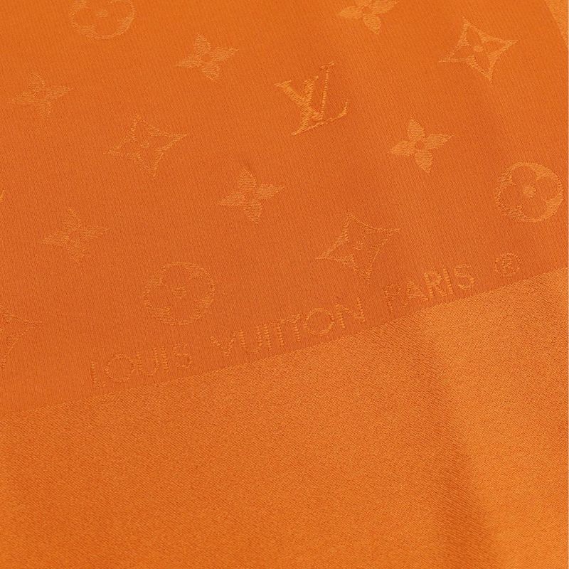 Louis Vuitton Scarf Carre Monaco Silk Orange Accessories Apparel Women — view 2