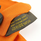 Louis Vuitton Scarf Carre Monaco Silk Orange Accessories Apparel Women — view 7