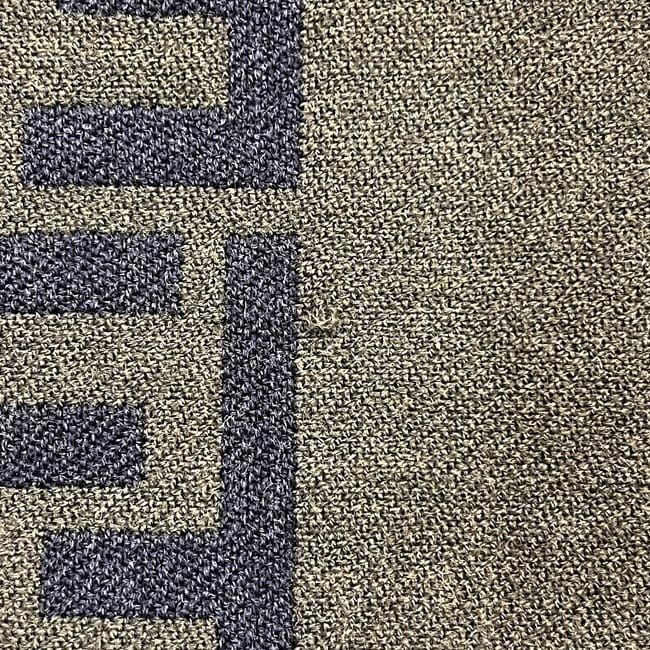 Fendi Scarf Khaki Green Zucca Cleaned Wool — view 8