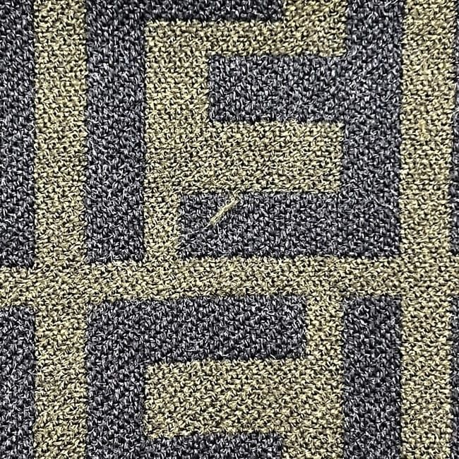 Fendi Scarf Khaki Green Zucca Cleaned Wool — view 7