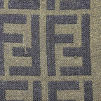 Fendi Scarf Khaki Green Zucca Cleaned Wool — view 9