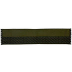 Fendi Scarf Khaki Green Zucca Cleaned Wool — view 2