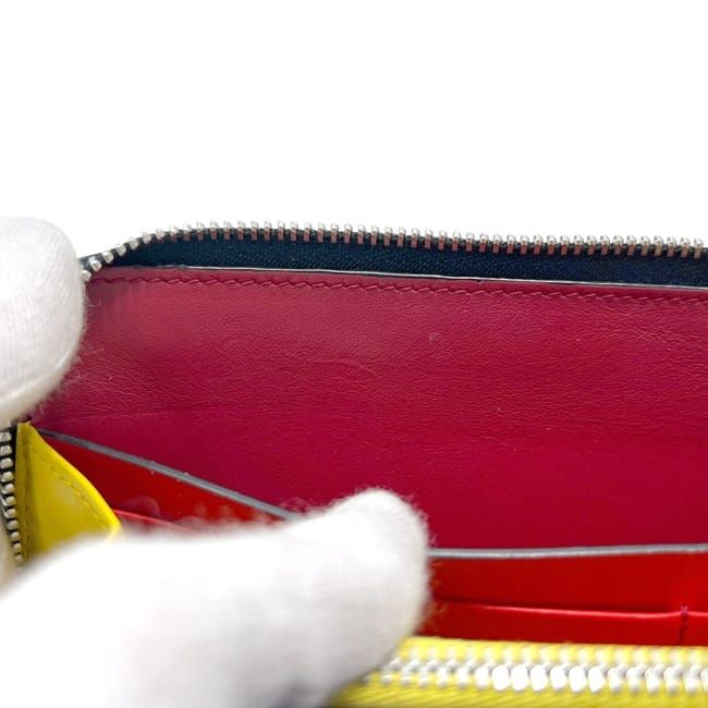 Loewe Round Zipper Long Wallet Rainbow Black — view 8