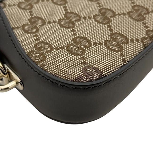 Gucci Shoulder Bag Moonside Beige Brown GG Canvas — view 6