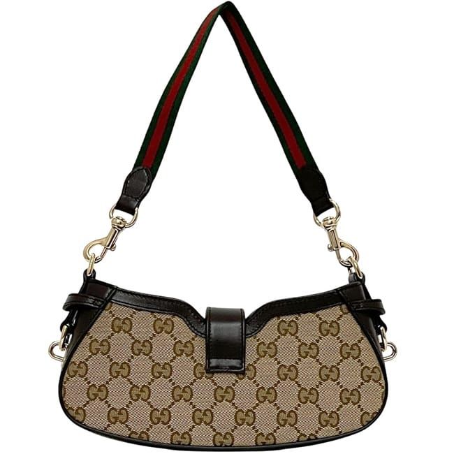 Gucci Shoulder Bag Moonside Beige Brown GG Canvas — view 3