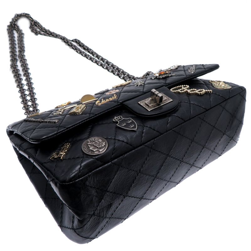 Chanel Shoulder 2.55 Black Bag — view 4