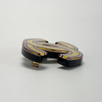 Chanel Handwritten Coco Mark D23 a Yellow Pink Jewelry Accessories Brooch — view 4
