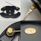 Chanel Handwritten Coco Mark D23 a Yellow Pink Jewelry Accessories Brooch — view 6