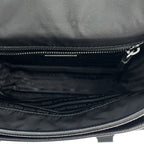 Prada 2 Vd034 Pattina Re-Nylon Saffiano Leather Shoulder Bag Black — view 5