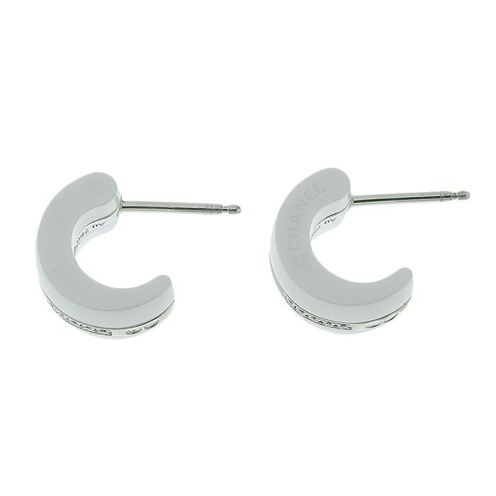 Chanel Ultra Collection Diamond Earrings J4303 18K White Gold 750 CE — view 4
