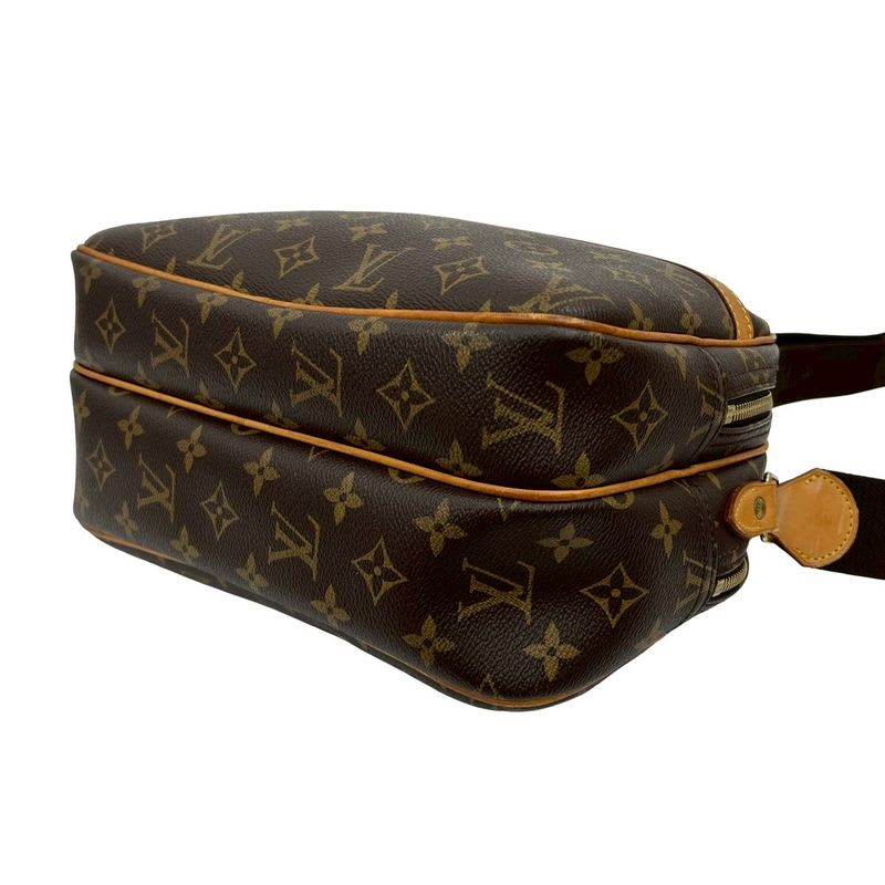Louis Vuitton Vintage Reporter PM Monogram Leather Shoulder Bag Pochette Brown — view 9