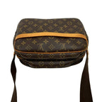 Louis Vuitton Vintage Reporter PM Monogram Leather Shoulder Bag Pochette Brown — view 5