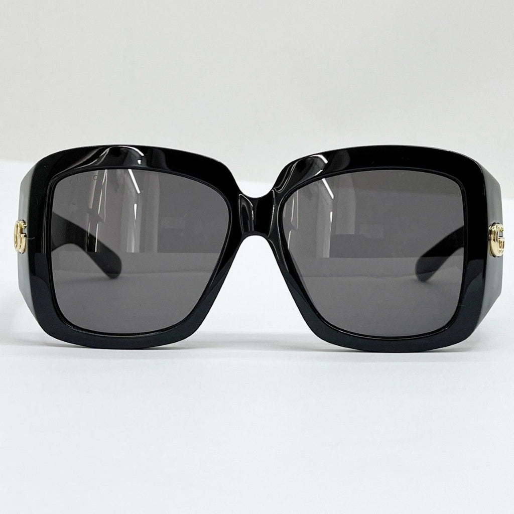 Gucci Square Frame Sunglasses with Scratch GG1402 sa 001 55/15-135 M Black — view 2
