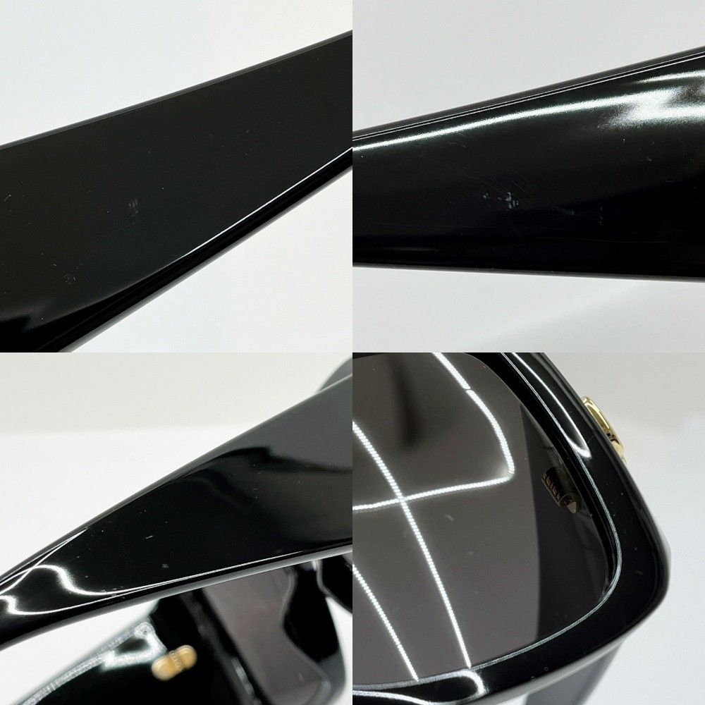 Gucci Square Frame Sunglasses with Scratch GG1402 sa 001 55/15-135 M Black — view 7