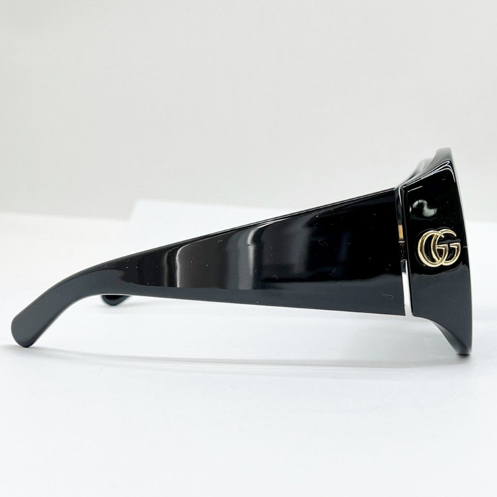 Gucci Square Frame Sunglasses with Scratch GG1402 sa 001 55/15-135 M Black — view 4