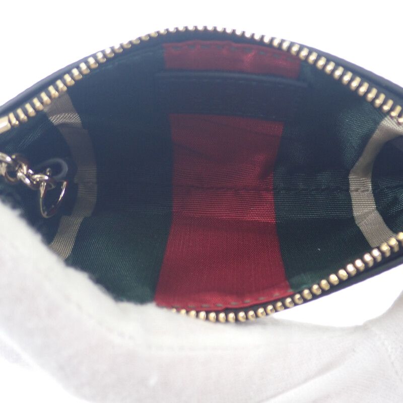 Gucci Key Case Coin Polyurethane Brown Gold Hardware GG — view 5