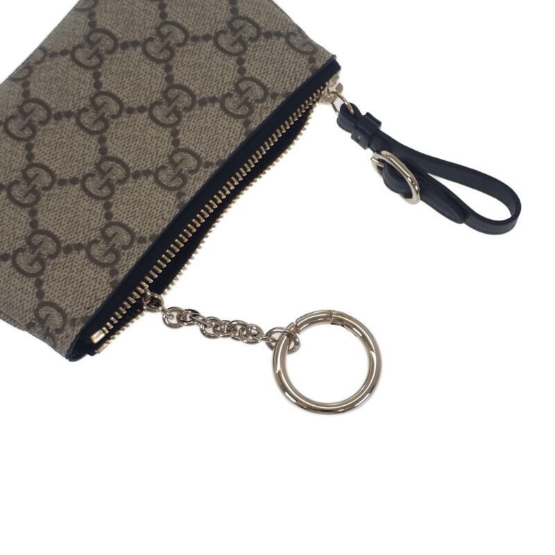 Gucci Key Case Coin Polyurethane Brown Gold Hardware GG — view 4