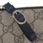 Gucci Key Case Coin Polyurethane Brown Gold Hardware GG — view 7