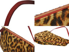 Dior Saddle Pouch Leopard Print Calf Hair Leather Galliano — view 6