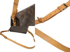 Louis Vuitton Cartouchiere GM Shoulder Bag Monogram Canvas Brown — view 5