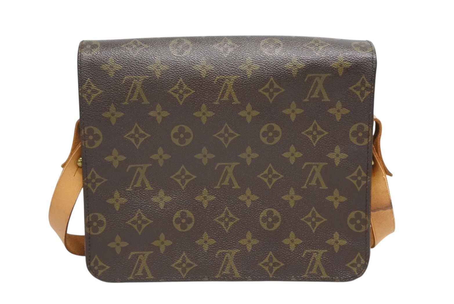 Louis Vuitton Cartouchiere GM Shoulder Bag Monogram Canvas Brown — view 2