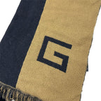 Gucci Scarf Shawl Wool Black Brown Logo Class Y Apparel — view 4