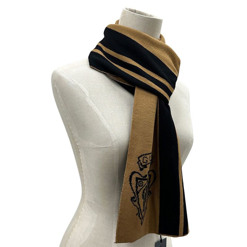 Gucci Scarf Shawl Wool Black Brown Logo Class Y Apparel — view 4