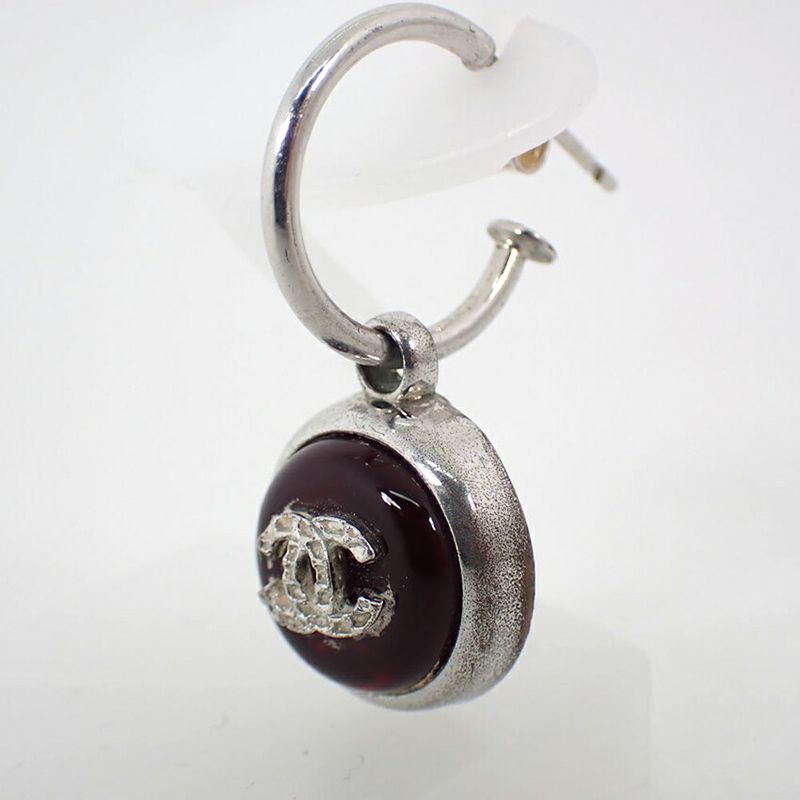 Chanel Coco Mark Earrings One Side J94-3 — view 4