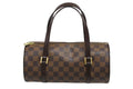 Louis Vuitton Handbag Drum Shape Tubular Damier Papillon 26 Brown Gold