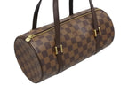 Louis Vuitton Handbag Drum Shape Tubular Damier Papillon 26 Brown Gold — view 4