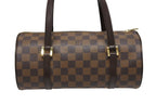 Louis Vuitton Handbag Drum Shape Tubular Damier Papillon 26 Brown Gold — view 3