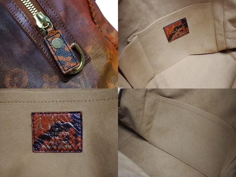 Louis Vuitton Richard Prince Jokes Man Crazy Handbag Rouge Gold — view 8