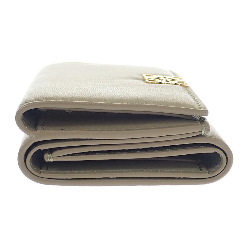 Loewe Puffer Anagram Trifold Wallet C821 Tr2 X10 Shiny Napa — view 3