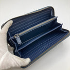Prada Round Zipper Long Wallet 2 Ml317 Navy — view 7
